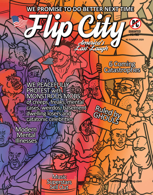 Cover of 'Flip City' magazine 3 with colorful illustrations and text.
